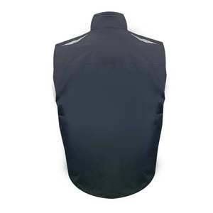 Chaleco acolchado para hombre más vendido al por mayor logotipo personalizado invierno trabajo seguridad Parka chaqueta 3D diseño hecho tela de lona - Product Image 4