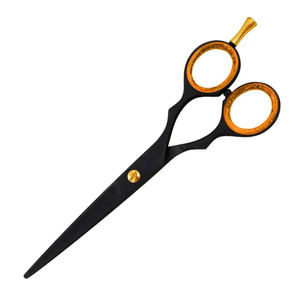 ชุดเดรสกรรไกรตัดผมสีดำใบมีดหยักสแตนเลสคมพร้อมดีไซน์กันลื่นสำหรับการจัดทรงผม - Product Image 2