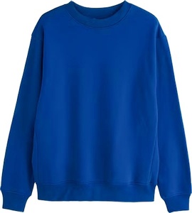 Sweat-shirt en molleton 100% coton anti-rides, anti-rétrécissement, respirant, coupe-vent, col rond uni, pour l'entraînement, mode streetwear personnalisée - Product Image 1