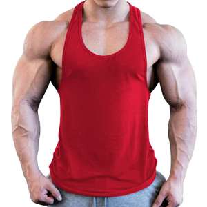 Camiseta de gimnasio para hombre Stringer Muscle Fit Tank Tops Fitness Workout Shirt Spandex Diseño personalizado Hombres Gym Workout Tank Top Singlet - Product Image 2