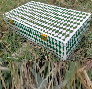 Lujosa caja de almacenamiento de joyería colorida Terciopelo Cuero Papel de madera Precio de fábrica para collar y embalaje de pendientes - Product Image 3