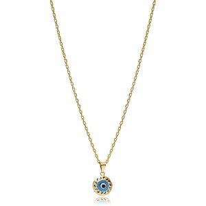 Collier avec pendentif en forme d'œil turc, vente en gros, bijoux faits à la main en argent sterling 925 de Turquie - Product Image 1