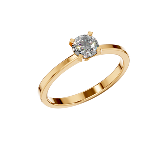 Bague de charme en argent sterling 925 avec diamant moissanite pour femme, sur mesure, couleur D VVS, 0,40 carat, taille brillant, plaqué rhodium, sertie à griffes - Product Image 2