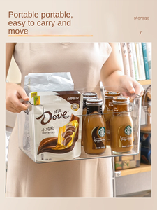 Boîte de rangement de bureau transparente en PET, vente chaude, pour livres, cosmétiques, collations, aliments, boissons, couvercle en plastique, boîte de finition de <span class=keywords><strong>cuisine</strong></span> - Product Image 4