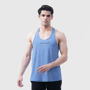 Elite Grip Men's Light Blue Tank <b>Top</b> - Product Image 1