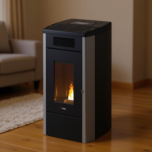 Atena Plus 12 T2 Acier Titane 5 étoiles Classe A+ 12kW Poêle à granulés Modèle 7023115 - Product Image 3