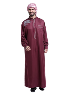 ชุดเดรสมุสลิมสำหรับอิสลามชุดเดรสเรียบง่ายเรียบง่าย - Product Image 2