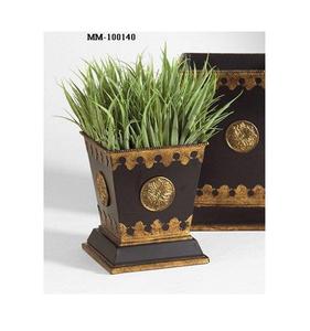 Juego único de macetas de metal de estilo antiguo con funcionalidad versátil para flores, hierbas, arena, suculentas, forma y tamaño personalizados - Product Image 6