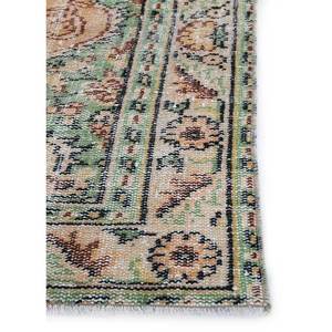 Alfombras de Lana Doradas Vintage, Anudadas a Mano, Diseño Clásico Rectangular con Medallón para Sala de Estar, Pasillo, Diseño de Rompecabezas Pae-3222 - Product Image 4