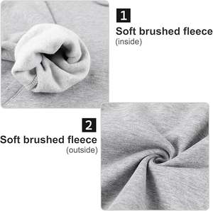 OEM Pullover <b>Oversized</b> Hooded Sweatshirt for Women Customized Logo Long Sleeve <b>Fleece</b> for Winter-Private Label Supply - Product Image 3