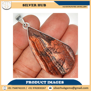 จี้เงินแท้925มาใหม่พร้อมพลอยตาเสือแดงแบบแอฟริกาใต้เครื่องประดับขายส่งโดยตรง - Product Image 2