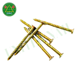 Clavos tipo vástago de tornillo de acero chapado en amarillo a un precio competitivo hechos en Vietnam cabeza a cuadros precios al por mayor de Vietnam - Product Image 2