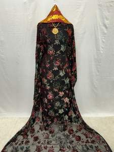 Robe longue pour femme en spandex respirant, à manches longues, à motifs floraux parfumés, brodée, pour l'été, l'automne et l'hiver, Dashiki Maqbal Dirac - Product Image 4