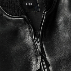 2025 hiver col montant hommes veste en cuir décontracté usine directe grande taille avec approvisionnement direct de teinture unie - Product Image 2