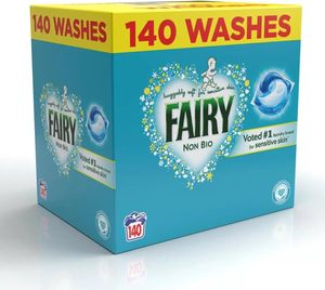 Capsules de lessive Fairy Non Bio, liquide, 140 lavages, douceur enveloppante pour peaux sensibles - Product Image 3