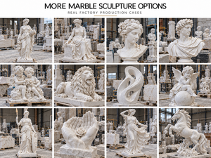 Escultura Personalizada de Mármol de la Mitología Griega: <span class=keywords><strong>Atenea</strong></span> y Soldado Romano, Estatua de <span class=keywords><strong>Atenea</strong></span> y Soldado en Piedra para Jardín - Product Image 2