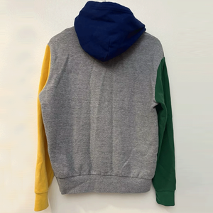 Sweat-shirt à capuche en coton gris chiné multicolore pour homme Style décontracté pour la saison hivernale - Product Image 2