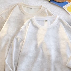 Sweat-shirt à capuche pour homme en molleton épais, col montant, nouveau style, uni, avec impression numérique, coupe ample, automne-hiver 2025 - Product Image 4