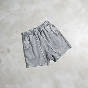 กางเกงขาสั้นผ้าบาติก380กรัมกางเกงลำลองสไตล์อเมริกันวินเทจ - Product Image 5