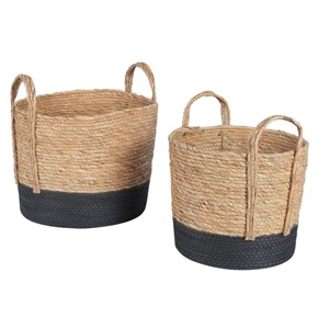 Cesta de ratán con acabado personalizado Cesta hecha a mano de calidad superior Cesta de ratán de diseñador elegante clásica - Product Image 3