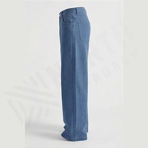 Jeans de Mezclilla Holgados para Hombre al por Mayor, Estilo Vintage, Lavado Ácido, Transpirables, Bordados, Lisos, de Pierna Recta, para Primavera, Otoño e Invierno - Product Image 3