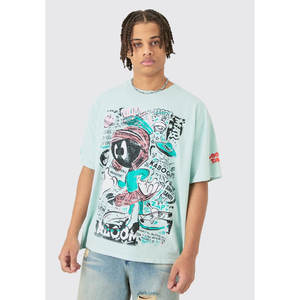 T-shirt pour homme en coton 100% de haute qualité, col rond, dernières tendances, respirant, tricoté, col arrondi, personnalisable, coupe classique - Product Image 1