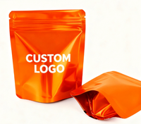 Sachet refermable holographique personnalisé avec logo, en Mylar, de qualité alimentaire, anti-odeur, réutilisable, pour sucre, bonbons, biscuits et snacks