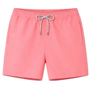 Shorts de baño para hombre, 130 GSM, secado rápido, poliéster, estampado tropical de palmeras rosas, shorts de playa, logotipo personalizado por sublimación, shorts para hombre - Product Image 6