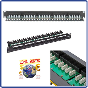 Panneau de brassage réseau Cat6 24 ports, hauteur 1U - Product Image 1