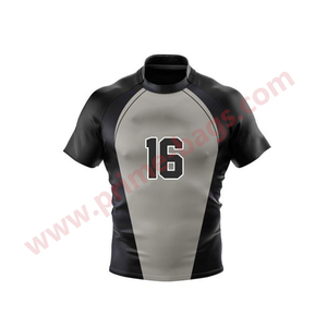 Camiseta de Rugby personalizada 100% poliéster transpirable camiseta de Rugby pantalones cortos uniforme de Rugby para entrenamiento deportivo - Product Image 4