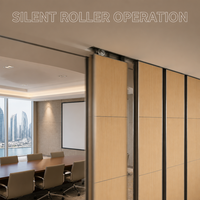 Cloison mobile pour salle de conférence d'hôtel d'affaires à Doha avec rail silencieux pour projets hôteliers