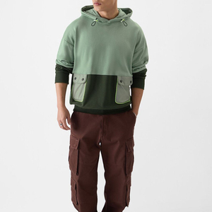 Soft Touch Winter Men's <b>Hoodie</b> <b>Plain</b> Dyed Fleece Anti-Wrinkle Windproof Eco-Friendly Breathable Comfortable Relaxed Fit Cotton - Product Image 4