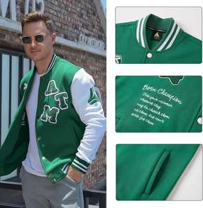 แจ็กเก็ตซาฟารีกันน้ำมีซิปปักคอตั้งสำหรับผู้ชายวินเทจมาตรฐานอบอุ่นสำหรับฤดูใบไม้ร่วง - Product Image 3