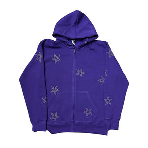 Drip Bling Rhinestone Hoodie Trendy Unisex Design Oversized Hip Hop Hoodie With Rhinestones Streetwear Vibes - Product Image 1