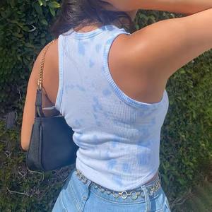 Top Corto de Tirantes para Mujer, Tie Dye, Personalizado, al por Mayor, de Alta Calidad, Verano, Sin Mangas, Ajustado, Informal, Básico, para Yoga - Product Image 5