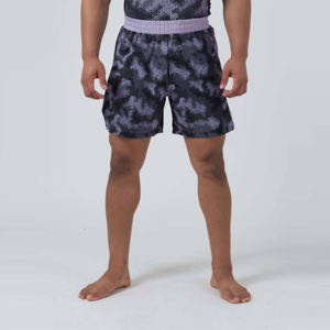 Pantalones cortos de entrenamiento atlético transpirables y ligeros para hombre, cierre de cintura elástica, patrón sólido, estilo informal para correr, deportes de gimnasio - Product Image 1