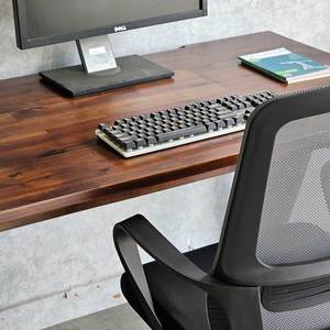 Escritorio de Madera de Acacia de 120x70cm con Caja para Gestión de Cables y Patas en Forma de A, Tipo de Producto: Abrigos para Mujer, SPD68217 - Product Image 3