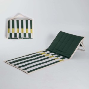 Chaise de sol rembourrée confortable et résistante au sable <span class=keywords><strong>pour</strong></span> l'extérieur, portable, légère, transat de plage <span class=keywords><strong>pour</strong></span> pique-nique avec support dorsal - Product Image 1