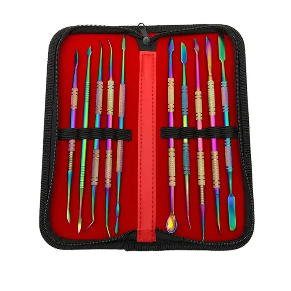 10 pièces équipement de laboratoire dentaire outils de sculpture sur cire couteau de Sculpture Instruments de dentiste Kit d'outils de sculpture sur cire