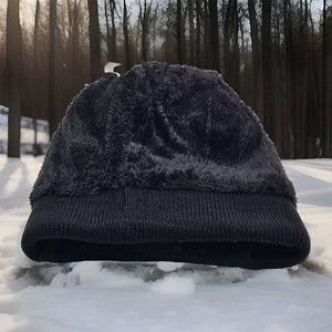 Casquette brodée en gros, bonnet en tricot uni, bonnet personnalisé avec logo jacquard, bonnet jacquard pour homme, bonnet décontracté pour le sport d'hiver - Product Image 4