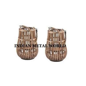 <b>Set</b> of 2 Solid Wood Votive <b>Candle</b> Holders Customized Shape and Size Table Votive Holders for Wedding Decoration - Product Image 1