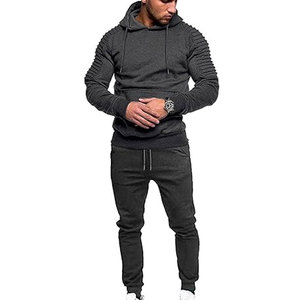 Chándal de Primera Calidad para Hombre, Transpirable, Grueso, 100% Algodón, Informal, Color Sólido, Impresión de Logotipo Personalizado Disponible - Product Image 6