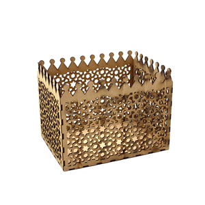 Venta al por mayor caja decorativa de boda a granel caja de forma cuadrada de lámina dorada caja de almacenamiento decorativa de mesa personalizada a granel - Product Image 3