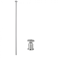 Robinet de salle de bain moderne innovant en acier inoxydable 100% italien, 2 poignées, 2 trous, montage au plafond, laiton brossé de luxe, garantie de 2 ans