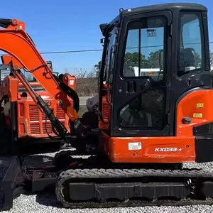 100% CE/EPA CERTIFIED 3 TON KUBOTA KX033-4 EXCAVATOR MODEL AVAILABLE WITH WORLD WIDE DELIVERY