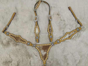 Conjunto de Silla de Montar Occidental de Cuero Genuino con Costuras de Hebilla Personalizables para Equitación - Product Image 4