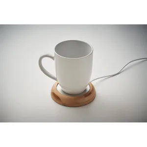 MUGLET Carafe et chauffe-tasse en bambou personnalisés Gadgets personnalisés - Product Image 4