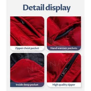 Veste matelassée de dernière qualité pour hommes veste matelassée résistante à l'eau veste d'hiver chaude en duvet gonflée - Product Image 6