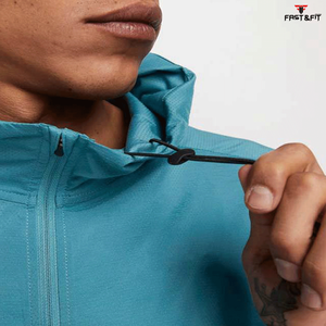 Chaqueta Cortavientos Deportiva con Capucha y Cuello Alto de Lona Ligera de Nuevo Diseño, Impermeable, Transpirable, Chaquetas de Invierno con Logotipo Frontal para Exteriores - Product Image 4