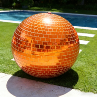 Grande boule disco brillante personnalisée, ballon miroir géant gonflable, boules miroir gonflables pour la décoration de mariage et de fête